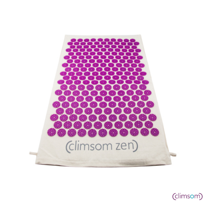 Tapis d'acupression violet Climsom Zen pour relaxation et soulagement des douleurs.